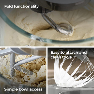 Stand Mixer 5L 1000W 6 Speed Cream