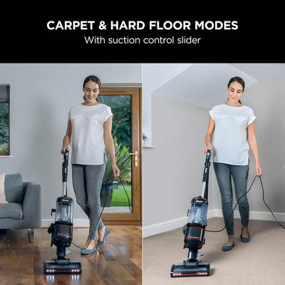 Corded Upright Vacuum Cleaner 1.1L Lift-Away Technology Red/Black