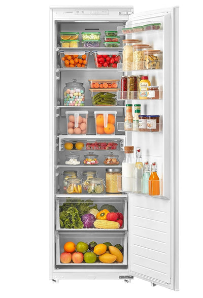 Built-In Larder Fridge 304L Adjustable Thermostat White Reversible Door