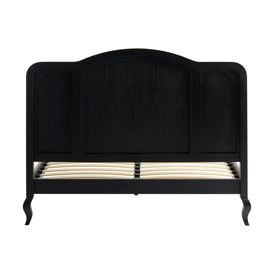 Annecy Rattan Bed Frame with Sprung Slat Base and Curved Headboard