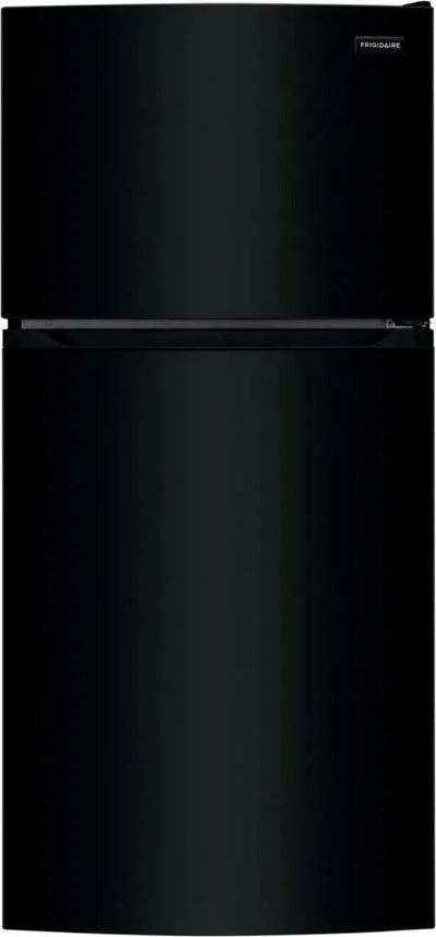 Frigidaire 28 Inch Top Freezer Refrigerator with 13.9 Cu. Ft. Capacity, Adjustable Glass Shelves, Humidity-Controlled Crispers, Half-width Deli Drawer, LED Lighting, EvenTemp® Cooling System, ADA Compliant, and ENERGY STAR Certified: Black