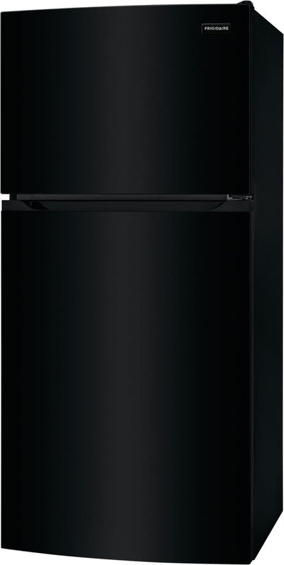 Frigidaire 28 Inch Top Freezer Refrigerator with 13.9 Cu. Ft. Capacity, Adjustable Glass Shelves, Humidity-Controlled Crispers, Half-width Deli Drawer, LED Lighting, EvenTemp® Cooling System, ADA Compliant, and ENERGY STAR Certified: Black