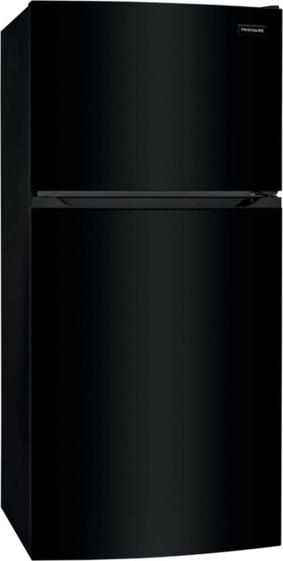 Frigidaire 28 Inch Top Freezer Refrigerator with 13.9 Cu. Ft. Capacity, Adjustable Glass Shelves, Humidity-Controlled Crispers, Half-width Deli Drawer, LED Lighting, EvenTemp® Cooling System, ADA Compliant, and ENERGY STAR Certified: Black