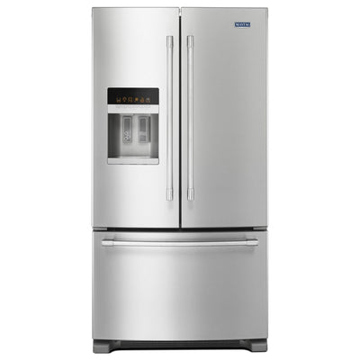 Maytag 36 Inch Wide 25 cu. ft. French Door Refrigerator with Powercold® and LED Lighting